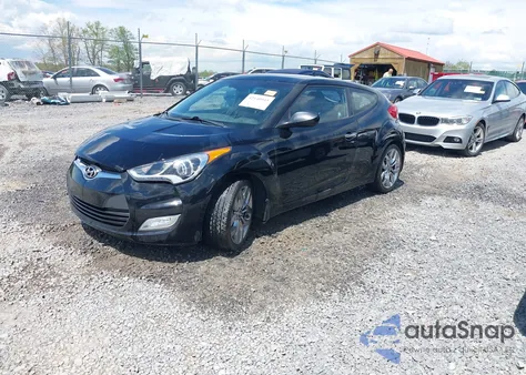 2014 Hyundai Veloster Flex W/Black z USA, uszkodzony, nr VIN KMHTC6AD2EU212693